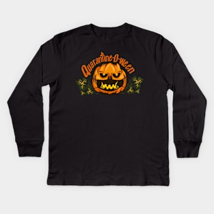 Quarantine-o-ween Kids Long Sleeve T-Shirt